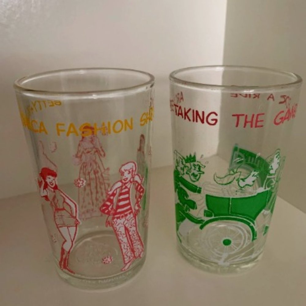 Vintage 1971 Archie Jelly Glasses